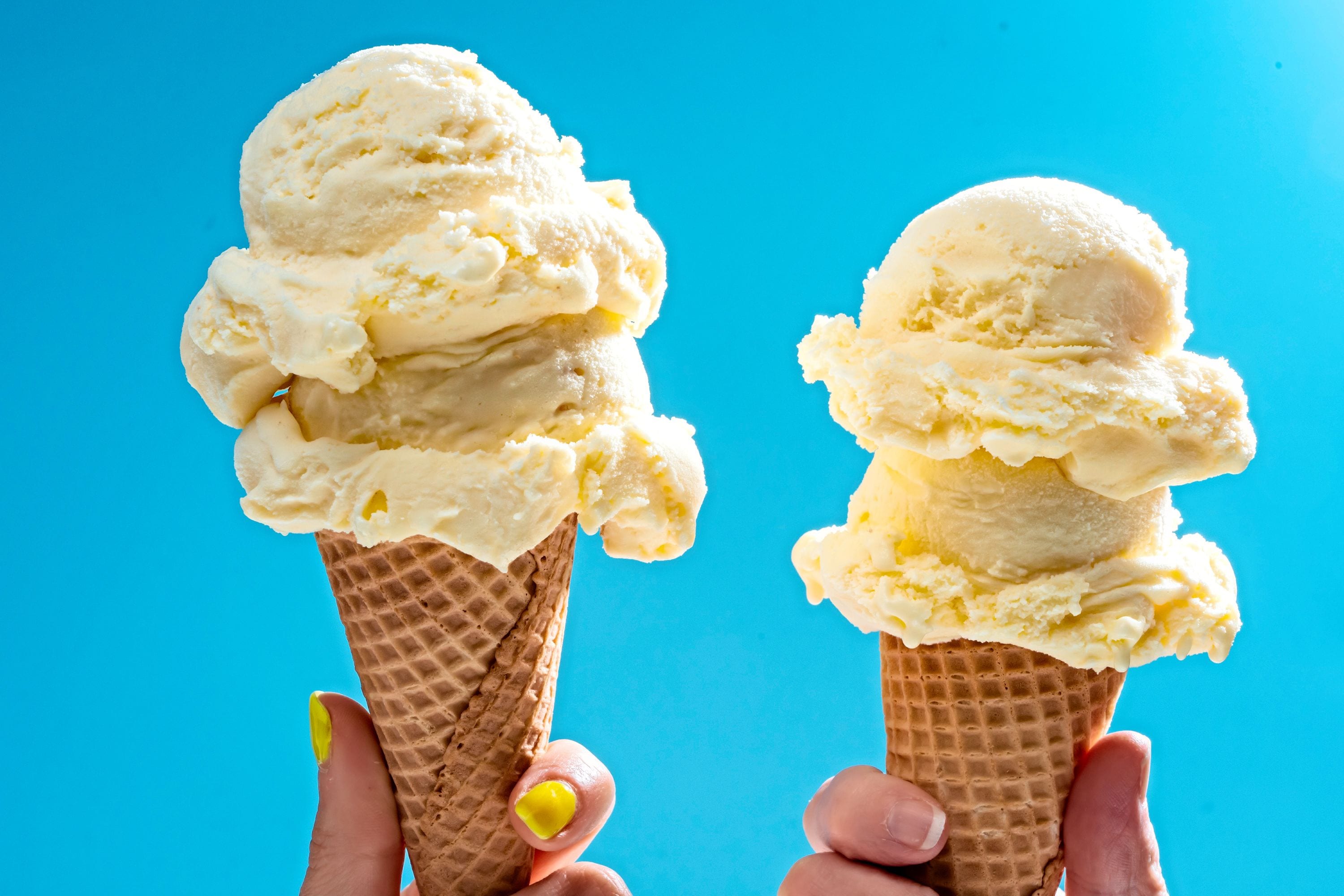 ice cream with honey