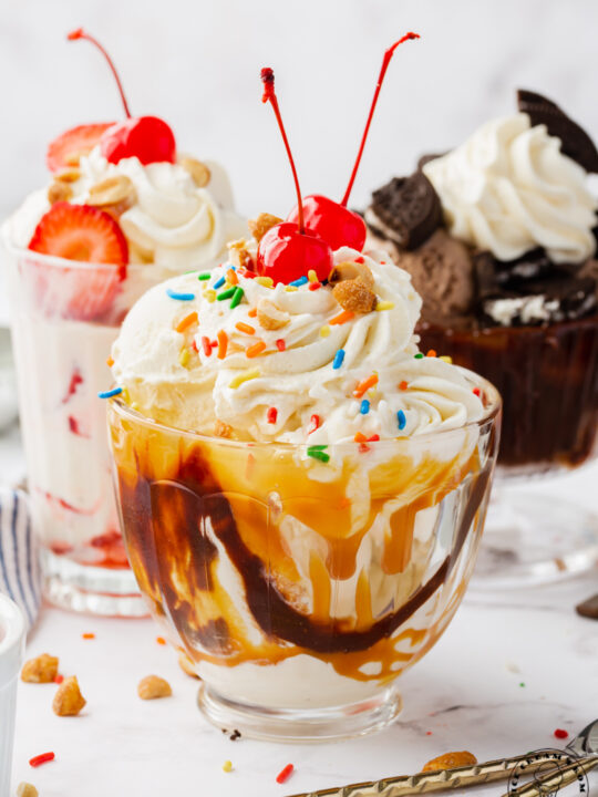 ice cream with honey