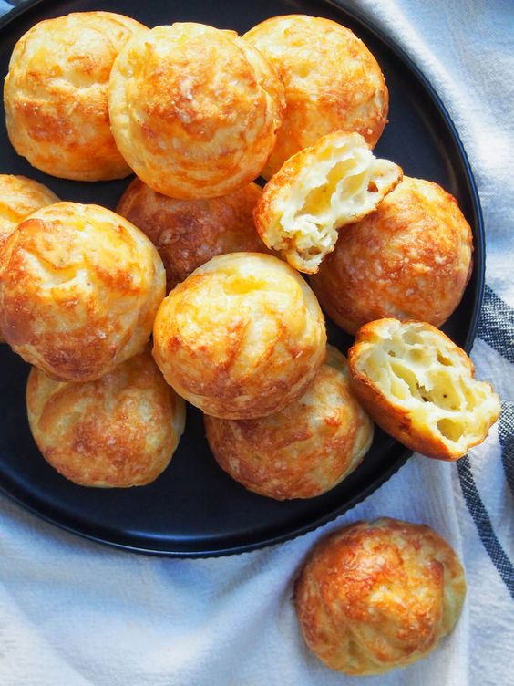 Gougères (French cheese puffs)