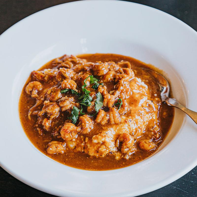 BBQ Crawfish & Grits
